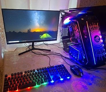 650 AZN Gaming Dəst I7 3770 gtx1050ti 4gb Xiomi 24inc 75hz monitor
