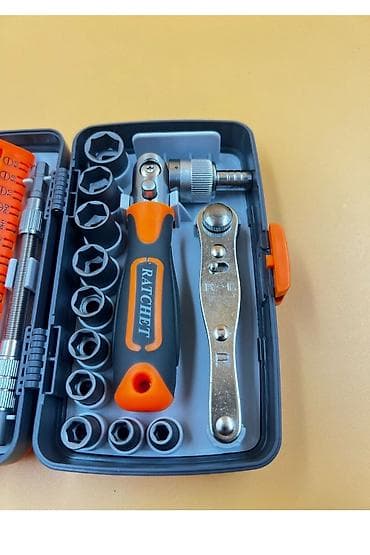 velosiped sekilleri: 38 hissəli qollu tornavida və ucluq dəsti (2880B) Praktik plastik — 3