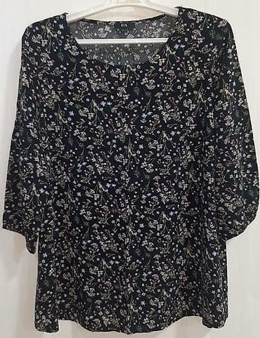 Brend: C&A Model: Qadın bluzası - Rəng: qara fon üzərində çiçək