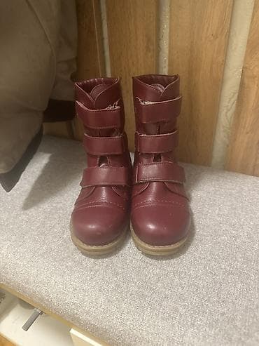 sapaşkilər: Uşaq qış çəkmələri - Rəng: tünd bordo - Model: yüksək boğaz, 3 ədəd — 2