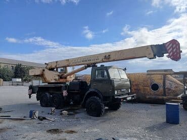 islenmis kvadrasikl: KAMAZ 4310 markalı Qaliçanin 25 tonluq avtokran (səyyar kran) təklif — 4