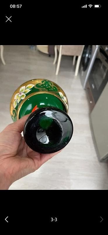 Qab-qacaq və mətbəx ləvazimatları: Məhsul: Şüşə dekorativ qaşqay (2 ədəd) Təsvir: - Material: qalın — 3