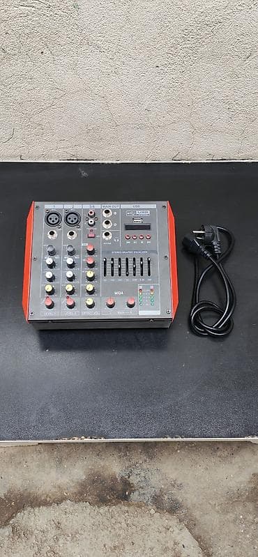 gorenje mikseri: Yamaha MQ4/MG4 4-Kanallı Aktiv səs mikseri hər kanal 150Wx2 kalonka — 10