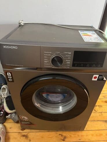 стиральная машина с паром: Yoshiro önyükləməli paltaryuyan maşın - Yük tutumu: 8 kq (etiket — 3