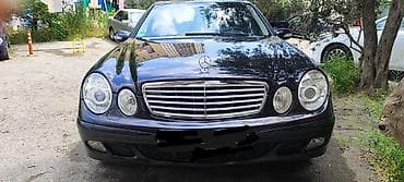 2000 e46 bmw: Mercedes-Benz E-Class (W211) sedan - Kuzov: sedan, qara rəng, klassik — 2