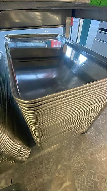 Mətbəx aksesuarları: Tepsi Padnus List Türkiyə istehsalı Aluminium 40x60 sm : 18 AZN — 3