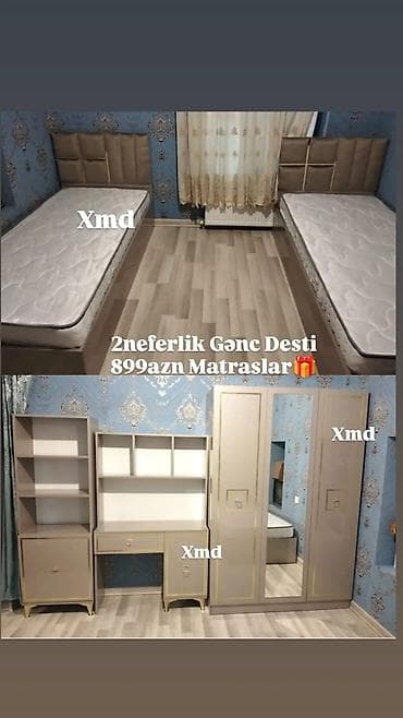 2 nəfərlik Gənc Dəsti – matraslarla birlikdə (899 AZN mətnində qeyd — 1