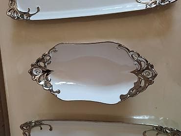 cayni servis: Nahar dəsti, rəng - Ağ, Farfor — 3