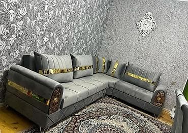 acilan divan: Künc divan, Qonaq otağı üçün, Parça, Bazalı, Açılan, Kitab — 5