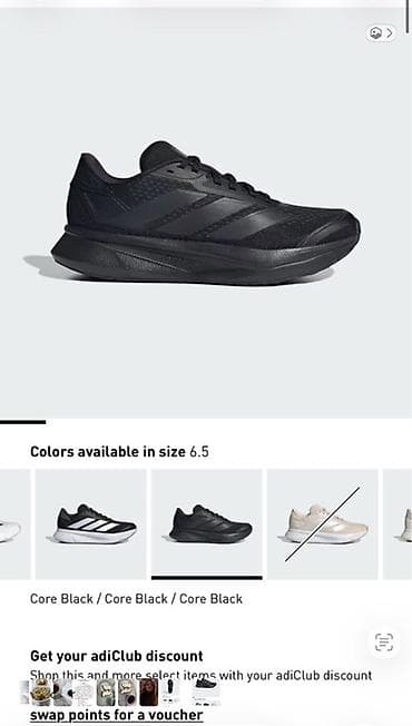 Adidas qaçış krossovkası – “Core Black/Core Black/Core Black”, ölçü
