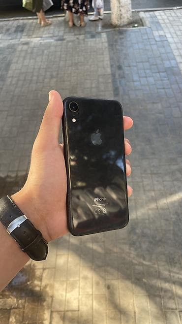 the order: IPhone Xr, 64 GB, Qara, Simsiz şarj, Face ID, Sənədlərlə — 2