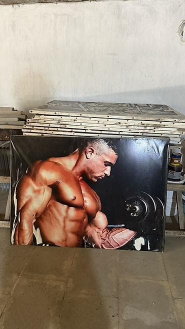 desmalar: - Məhsul: Fitnes zalı üçün böyük dekorativ posterlər (bodybuilding — 1