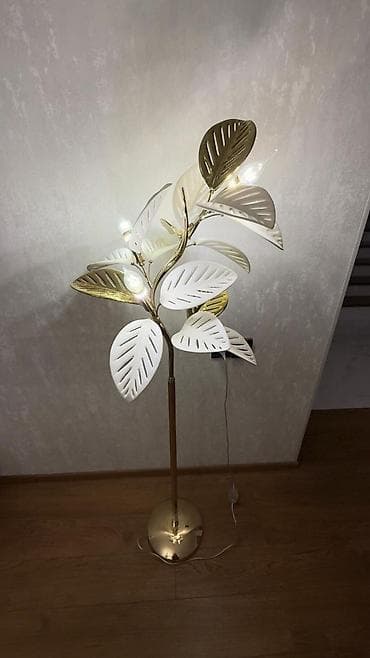 Şəkillər, tablolar: Dekorativ döşəmə lampası – “yarpaq” dizaynı - Növ: Döşəmə lampası — 2