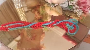 toxuma qolbaqlar: Əl işi bijuteriya dəsti - Materiallar: xırda mirvari tipli muncuqlar — 4