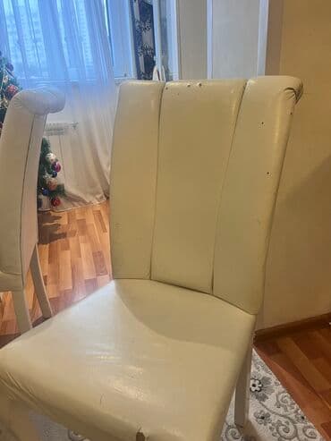 стул с подставкой для письма: Qonaq otağı üçün, İşlənmiş, Qatlanan, rəng - Ağ Stul — 2