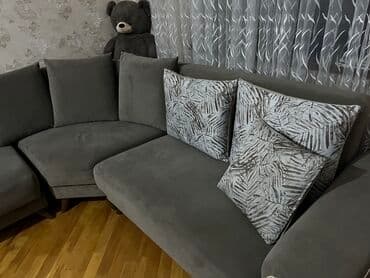 Künc divan, İşlənmiş, Açılan, Vеlur parça, Çatdırılma yoxdur