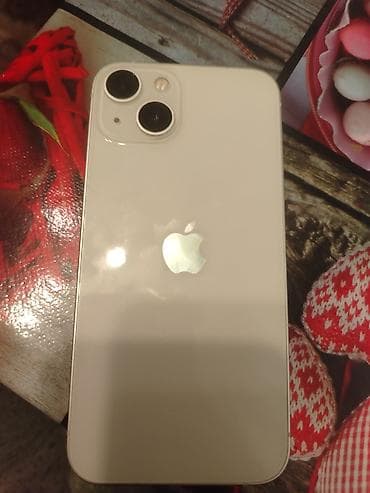 telofon ucuz: IPhone 13, Ağ, Face ID — 2