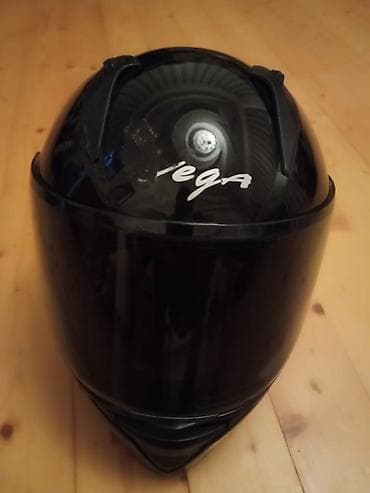 motolar: Vega tam üzlü motosiklet dəbilqəsi - Rəng: qara, tünd vizorlu - — 1