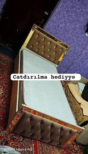 Təknəfərlik çarpayı, Matras ilə, Siyirməsiz
