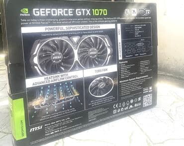 16 gb ram: Videokart NVidia GeForce GTX 1070, 8 GB, İşlənmiş — 4
