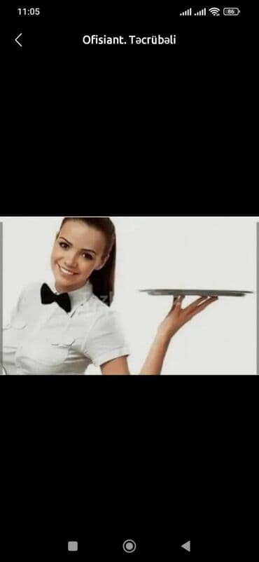 Mühafizə, təhlükəsizlik: Təcrübəli ofisiant xidməti - Restoran, kafe, banket və tədbirlər üçün — 1