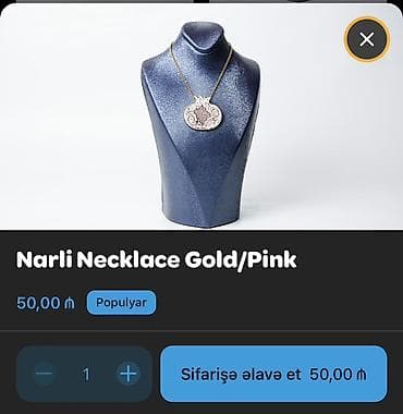 bujuteryalar: BUTALI “Narlı Necklace Gold/Pink” boyunbağı Narlı boyunbağı — 4