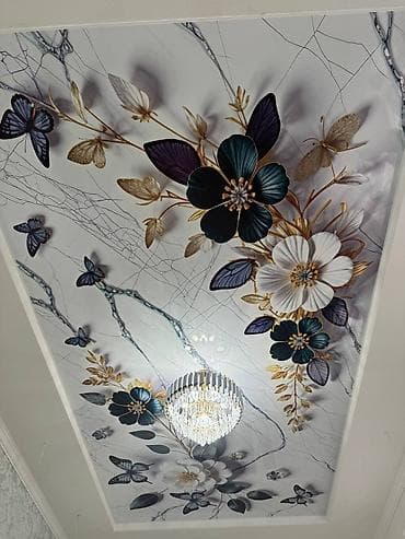 dartma tavanlar: 3D fotoprint gərgin tavanlar – dizayn və quraşdırma xidməti - — 1