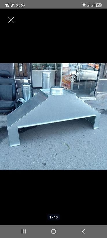 mini evler: Mətbəx və manqal üçün havalandırma və tüstüçıxarma sistemləri - Metal — 7