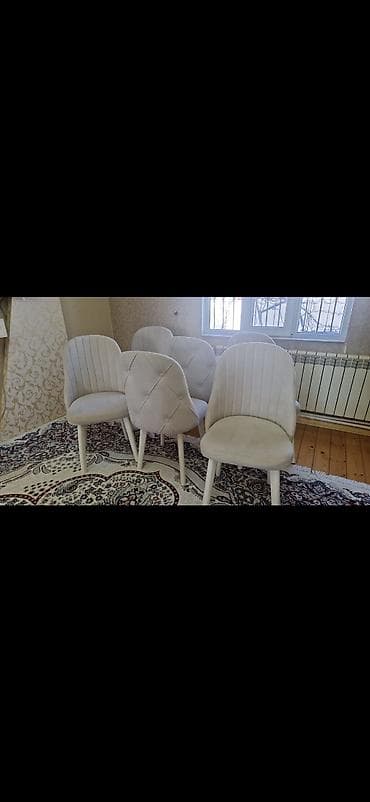 i̇şlenmiş divan kreslo: Qonaq otağı üçün, Qatlanmayan, rəng - Bej Stul — 1