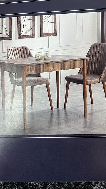 ucuz metbex stol stullari: Mətbəx üçün, Yeni, Açılmayan, Dördbucaq masa, 2 stul — 3