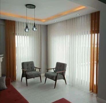 Mücrülər: Zebra effektli pərdə – vertikal lamellərin və nazik tül qatının — 3