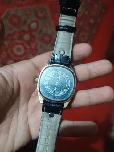 qiz ucun don: İşlənmiş, Qol saatı, Cartier, rəng - Qızılı — 3