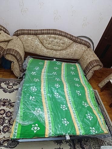 kreslo satışı: İşlənmiş, Di̇van-kravat, 2 kreslo, Divan, Bazalı, Açılan — 7