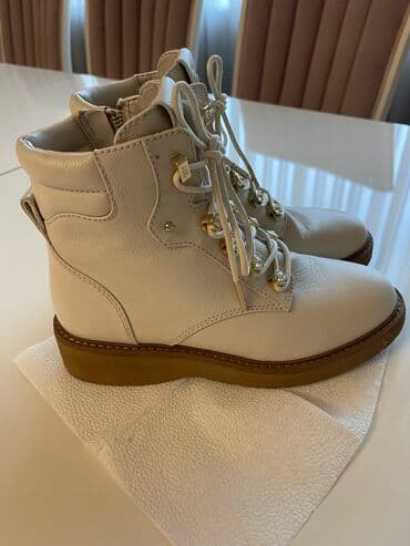 qış botları: Qısaboğaz, Ölçü: 38.5, rəng - Bej, Yeni — 2