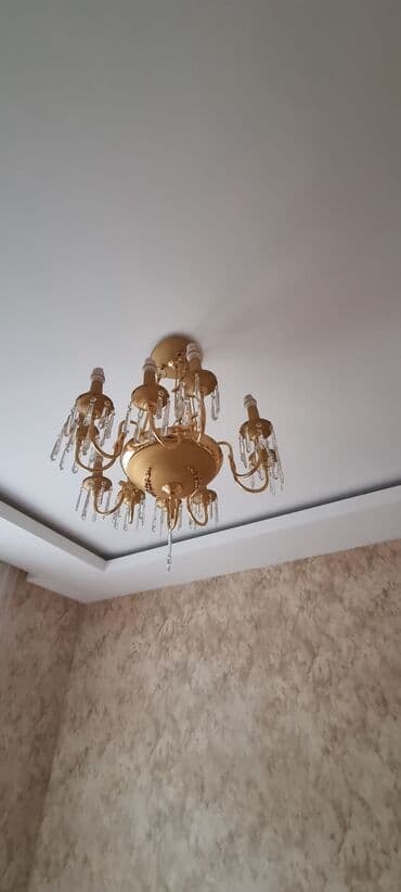 Ev saatları: Çılçıraq, 10 və daha çox lampa, Metal — 1