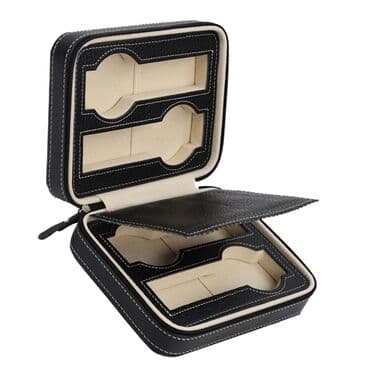 набор для проблемной кожи: Saat üçün səyahət qutusu •MATERİAL: qara dəri teksturalı xarici — 3