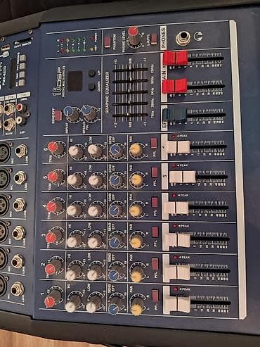 korg pa 700 satilir: Mapus PMX-602D audio mikser - 6 kanallı mikser (CH1–CH6), hər kanalda — 3