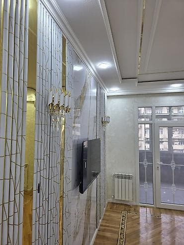 masaj edirem öz evimde: Mərmər teksturalı divar panelləri və kafel/parket tipli döşəmə — 9