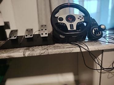 1 ay işlenmiz RAMPAGE V902 Oyun sükan dəsti – sükan, 3 pedallı blok və — 2
