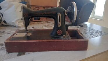 ручная швейна машина: İşlənmiş mexaniki tikiş maşını
hal hazırda işləyir — 2