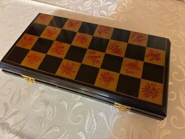 купить антиквариат: Шахматы из слоновой кости, антиквариат с Советских времен. Лаковая — 8