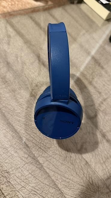 Техника и электроника: Беспроводные (Bluetooth) Наушники, Sony, цвет - Голубой — 4