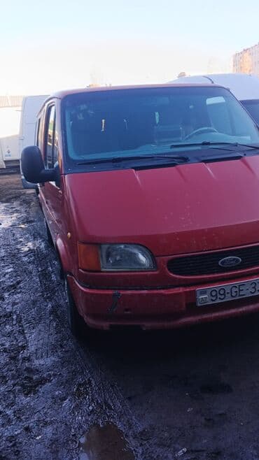 turbo az ford transit 7 1: Ford Transit mikroavtobus – qırmızı rəngli, 4 yan qapılı kuzov — 2