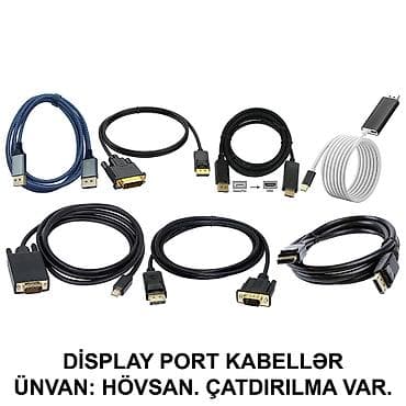 Настольные ПК и рабочие станции: HDMİ DVİ VGA Display Port Type-C USB Kabellər SAYLA ALANA VƏ USTALARA — 3