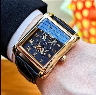 ağıllı saat qiyməti: SEWOR klassik kişi mexaniki qol saatı - Korpus: qızılı tonlu — 1