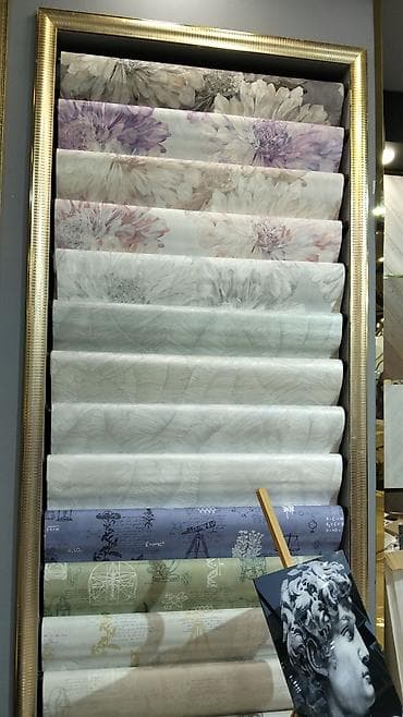 Dekorativ divar panelləri: Dekorativ divar kağızları kolleksiyası - Dizaynlar: çiçək naxışları — 1