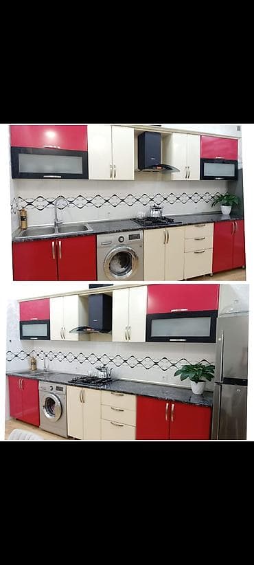 Mətbəx mebeli 3.50 ölçülü,üzərində moyka olmaqla 250₼ Ünvan. General