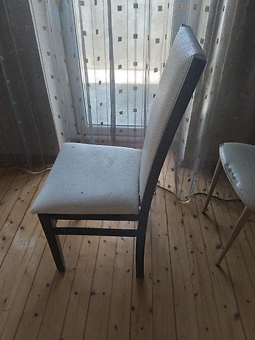 kafe masa: Mətbəx üçün, İşlənmiş, rəng - Ağ Stul — 2