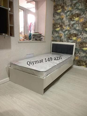 Çarpayılar: Tək nəfərlik çarpayı – sadə və modern dizayn - Rəng seçimi mövcuddur — 1