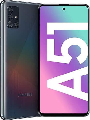 Запчасти для телефонов: Samsung Galaxy A51, 64 ГБ, цвет - Черный, Отпечаток пальца — 2